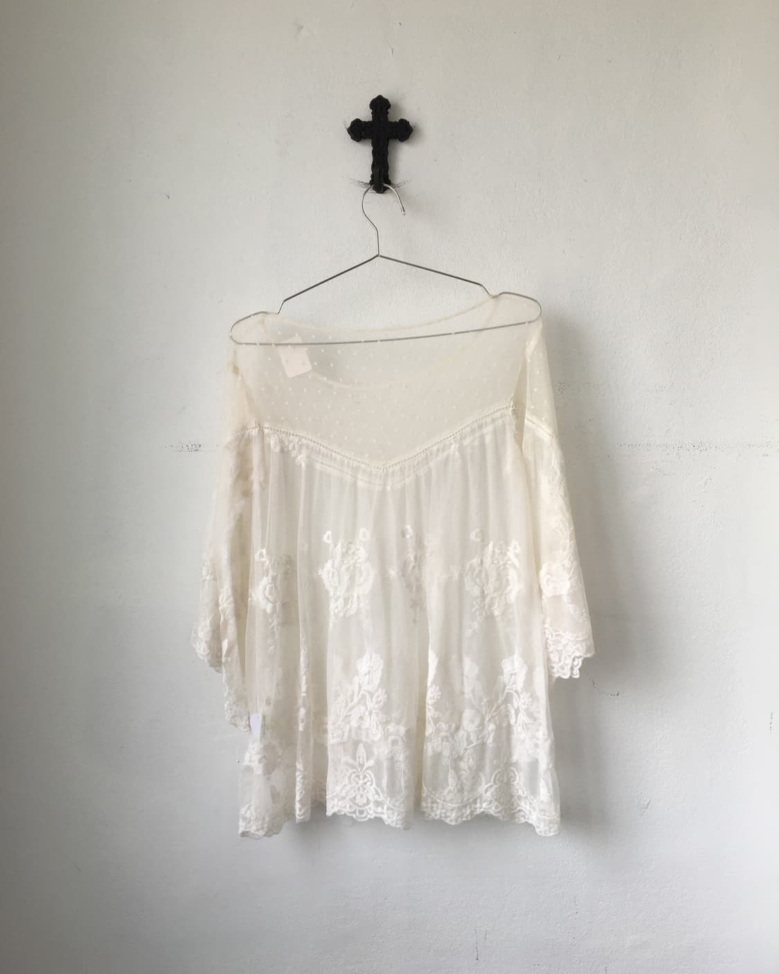 Ornament pattern lace layer blouse 상품이미지3