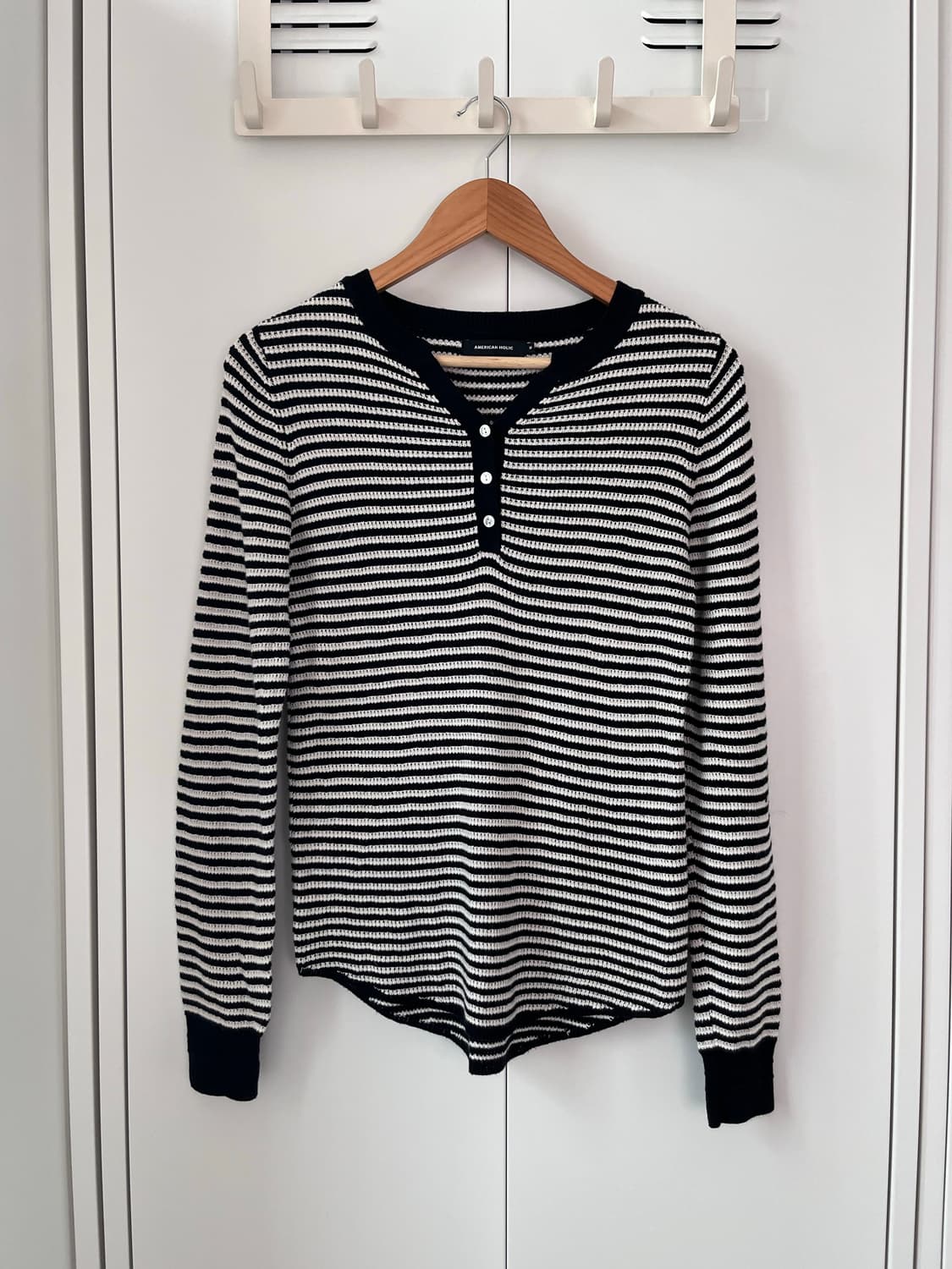 American holic 아메리칸홀릭 줄무늬 롱 슬리브 상품이미지4