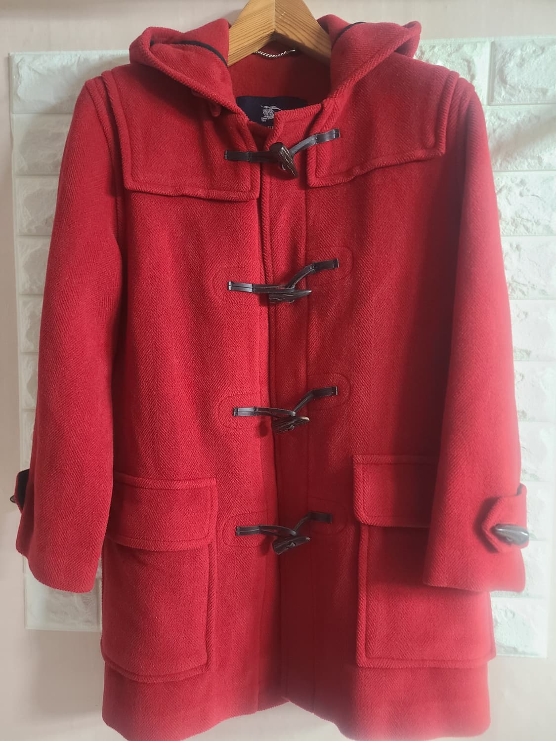 올드스쿨 버버리 레드 더플코트(55-66) 상품이미지1