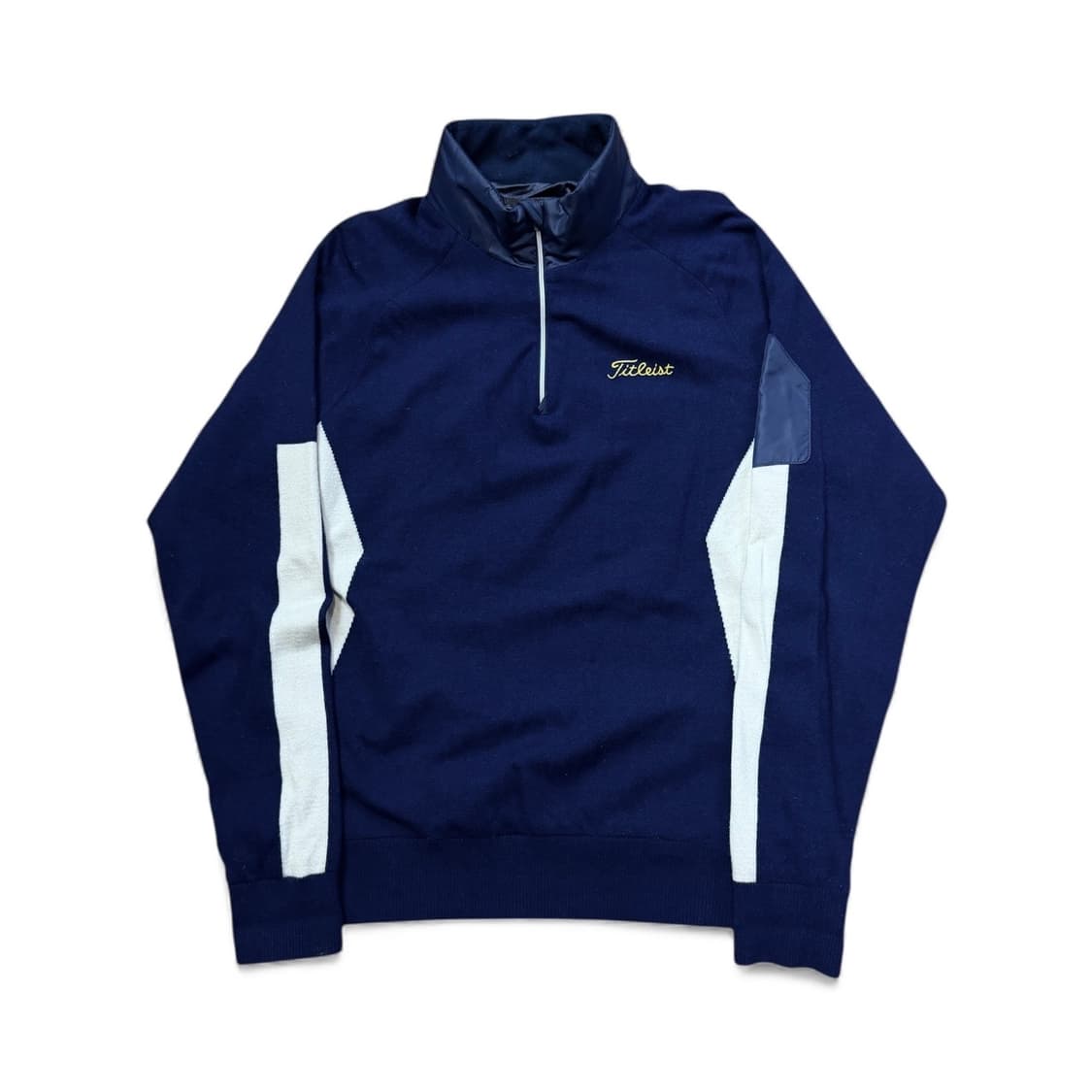 타이틀리스트 네이비 하프집업  모 니트 상품이미지1