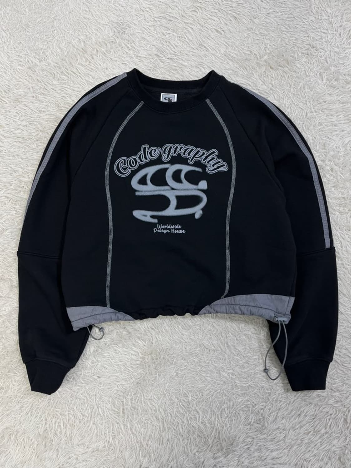 코드그라피 크롭 맨투맨/#2975 상품이미지1