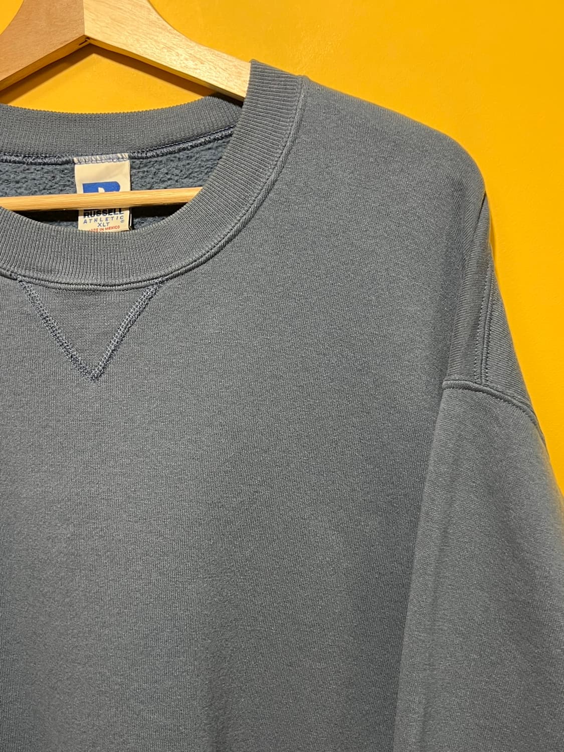 90s [XL] 러셀 빈티지 맨투맨 Tall Fit 그레이블루 상품이미지2