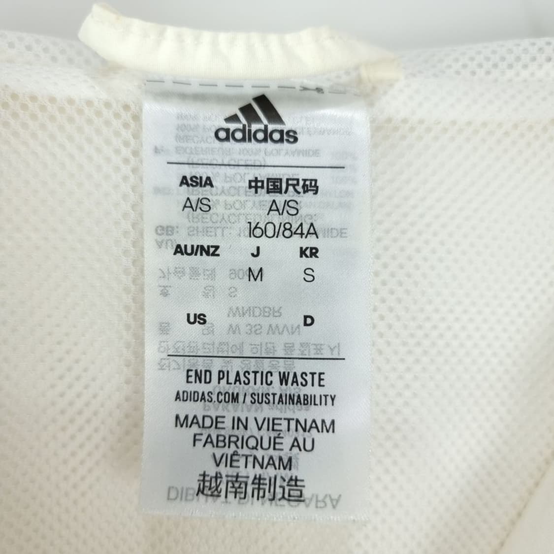 [아디다스] 오버핏 크롭 삼선 크롭 후드 바람막이 자켓 M19201 상품이미지7