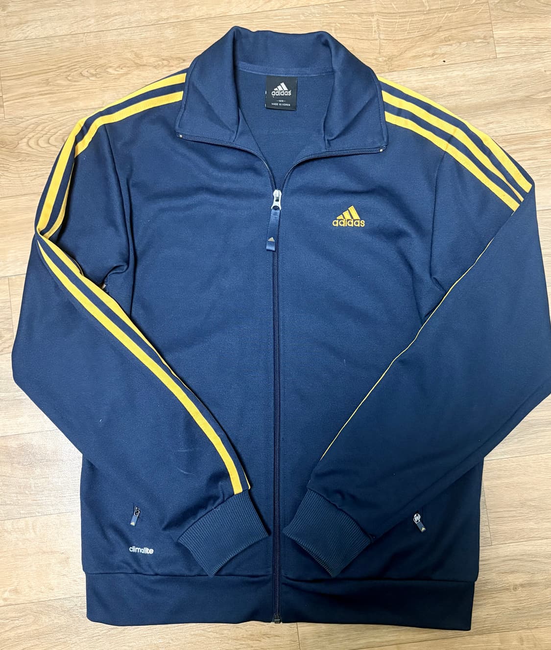 아디다스 네이비/옐로우 삼선 트랙져지 상품이미지1
