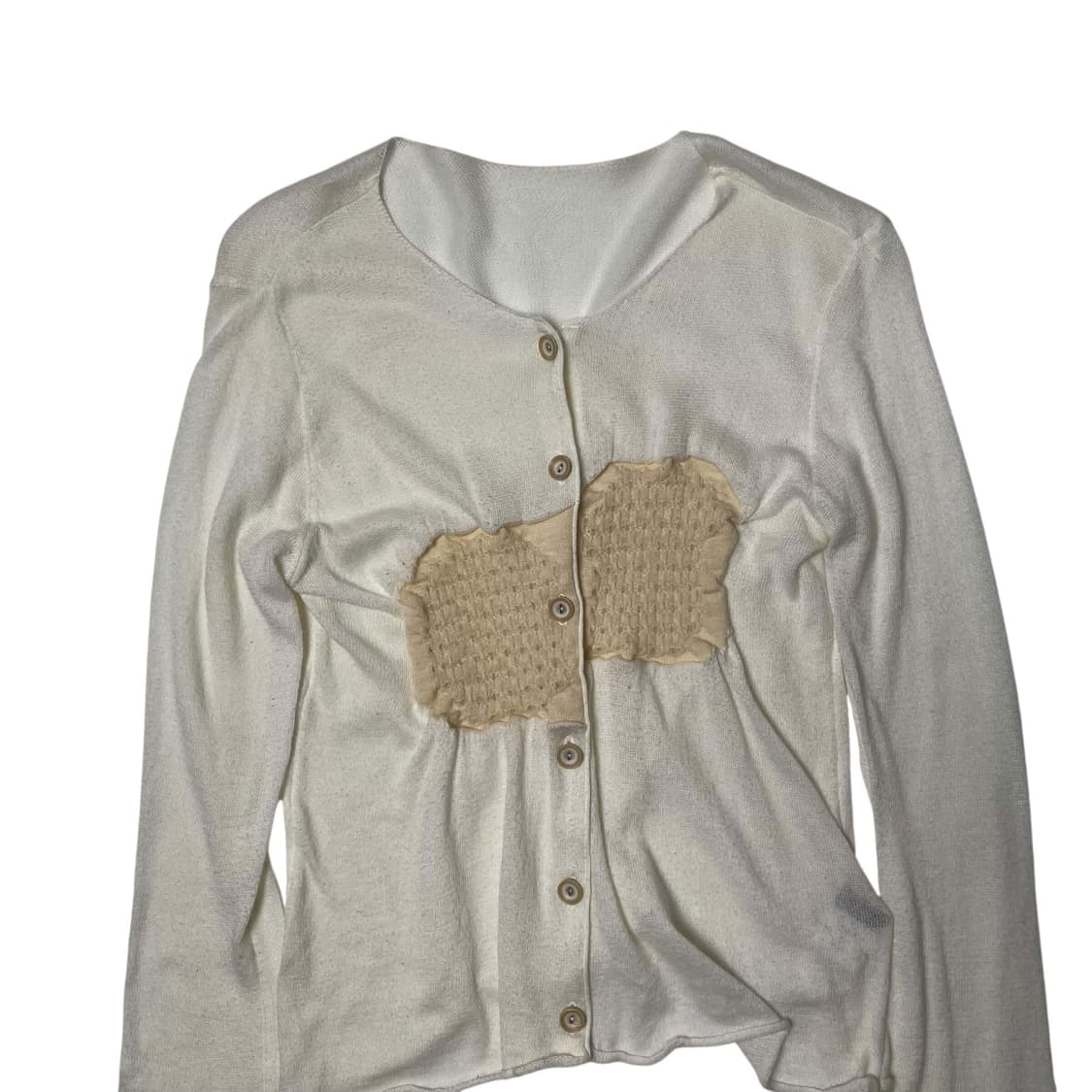 Pour deux 와플 디테일 캐시미어 블렌드 가디건 상품이미지2