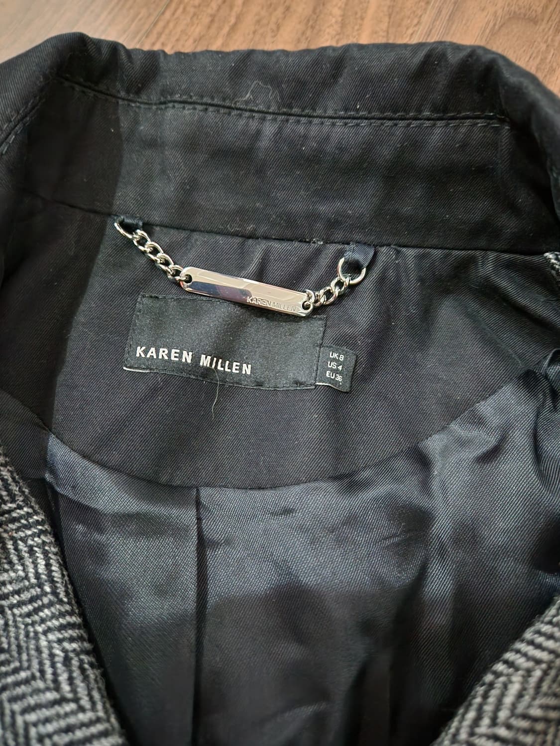 카렌 밀렌 헤링본 코트 UK8 상품이미지3