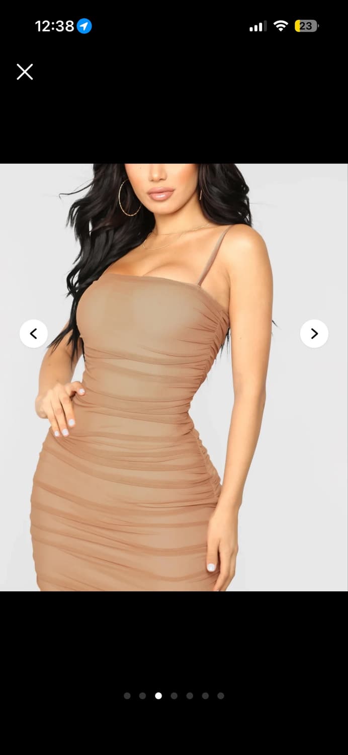 FASHION NOVA 청순섹시 셔링 쉬폰드레스 상품이미지3