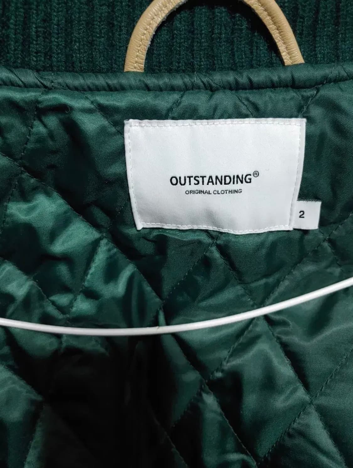 아웃스탠딩 바시티자켓 그린 2사이즈 (105) 상품이미지4