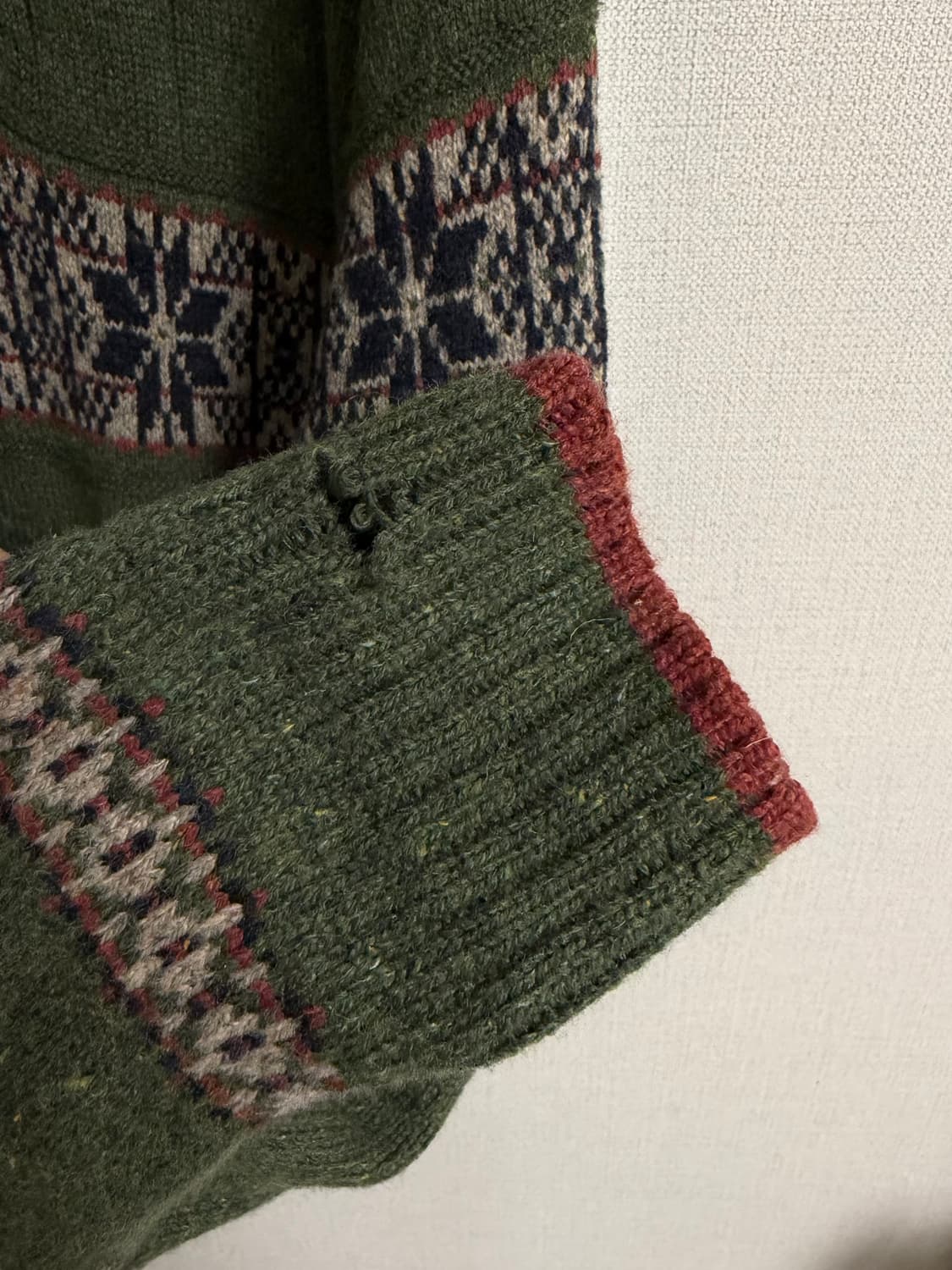 vintage 니혼진 노르딕 말차 니트 상품이미지3