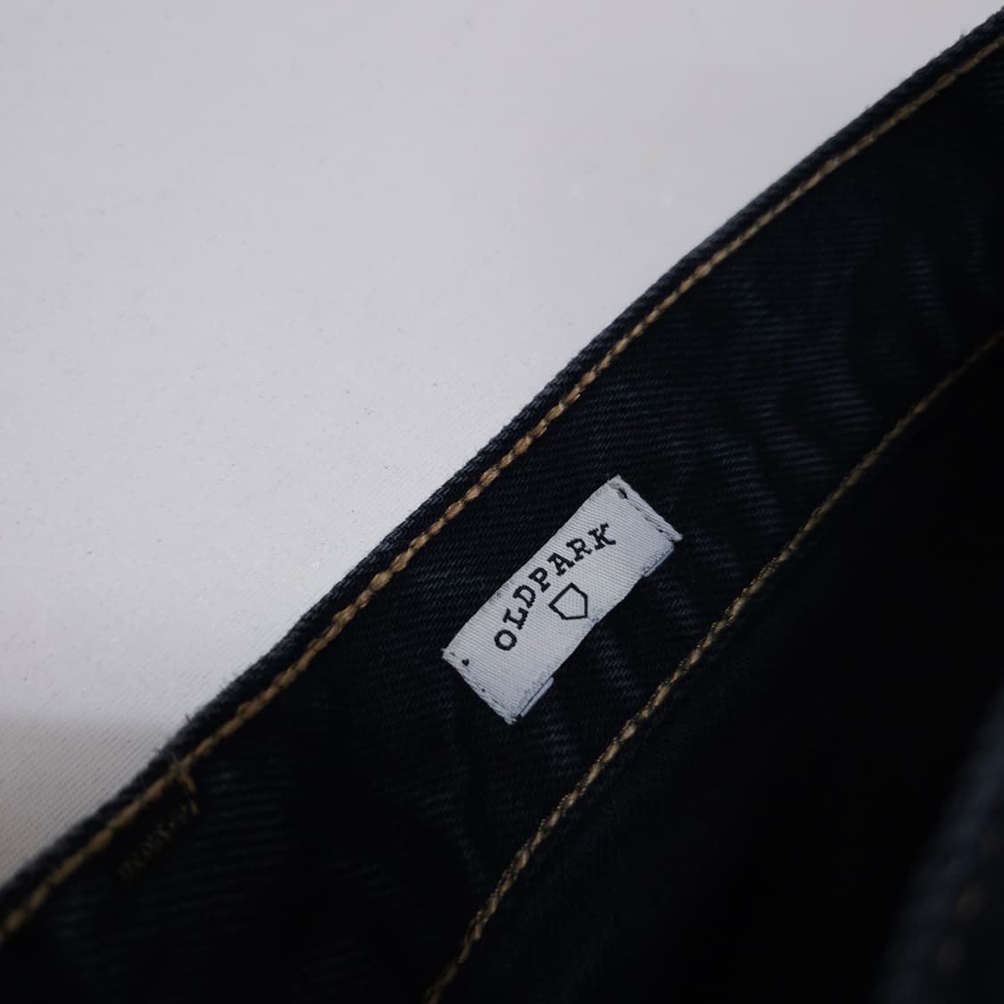 올드파크 패치워크 블랙진 상품이미지3