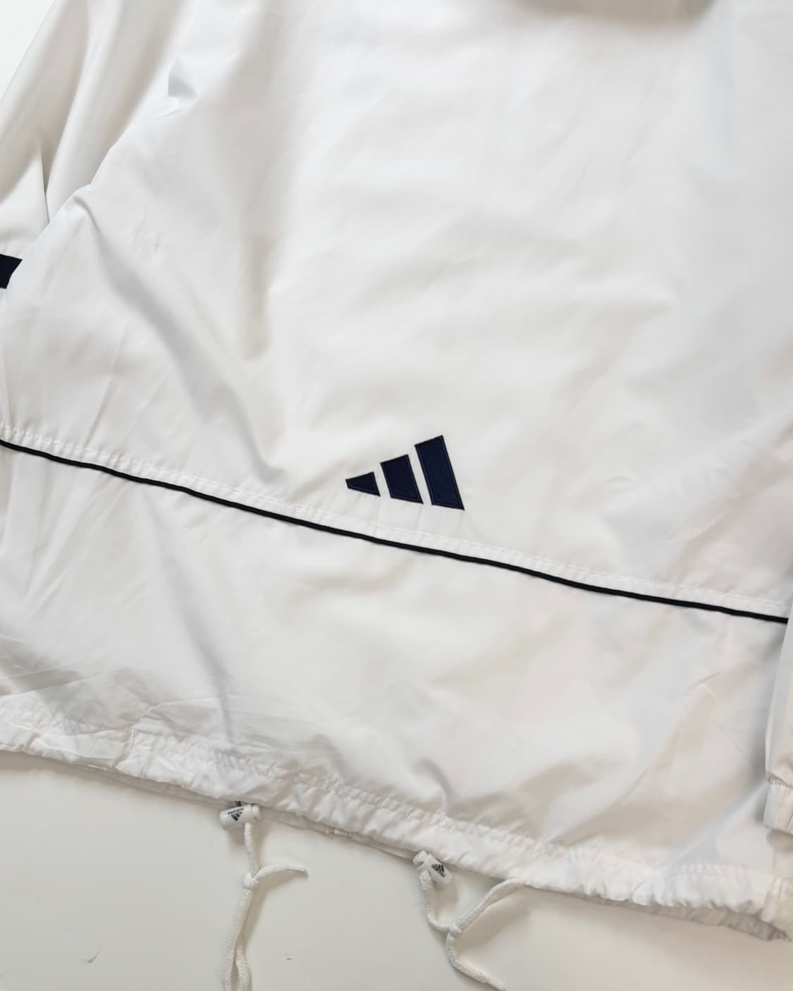 Adidas 올드 아디다스 화이트컬러 후드 바람막이 자켓 상품이미지7