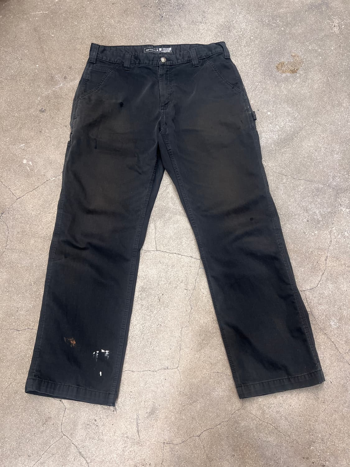 칼하트 릴렉스핏 카펜더 팬츠 블랙 상품이미지1