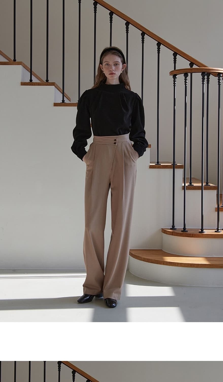 주르티 블라우스 블랙 상품이미지3