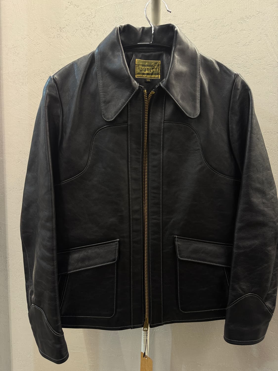 리얼맥코이 조맥코이 데드우드 30‘s 가죽 자켓 블랙 36 상품이미지2