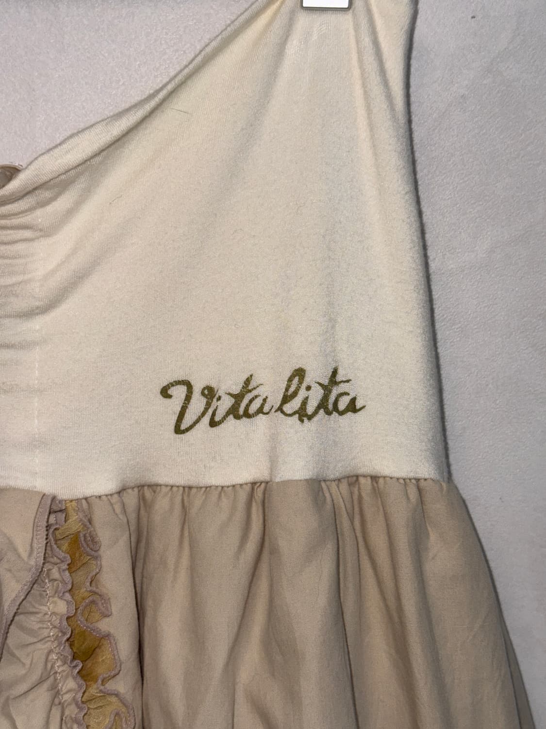 Vitalita beige fairy lace cotton ops 상품이미지6