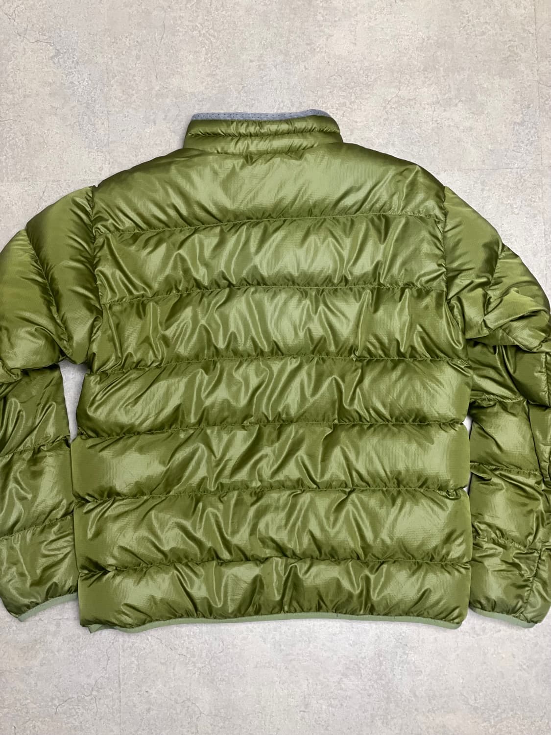빈티지 몽벨 라이트 알파인 구스 다운 패딩 자켓 올리브 그린 상품이미지4