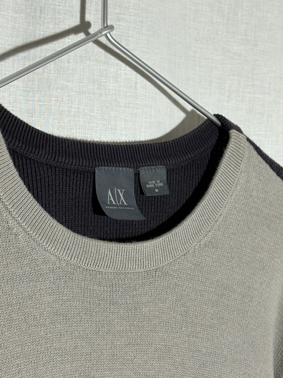 [M] 아르마니 익스체인지 로고 코튼 니트 상품이미지3