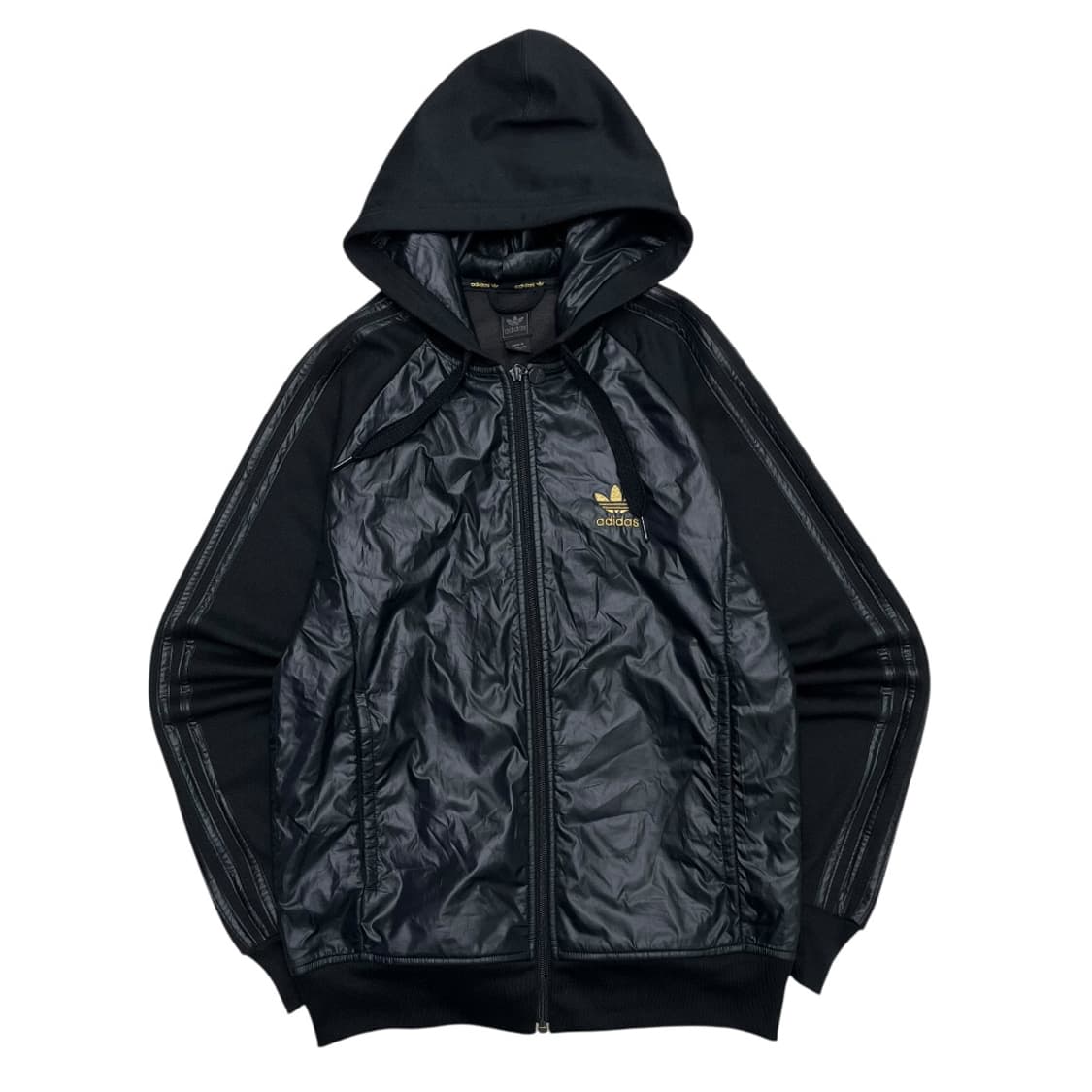 아디다스 골드로고 블랙 후드 트랙탑 95 상품이미지3