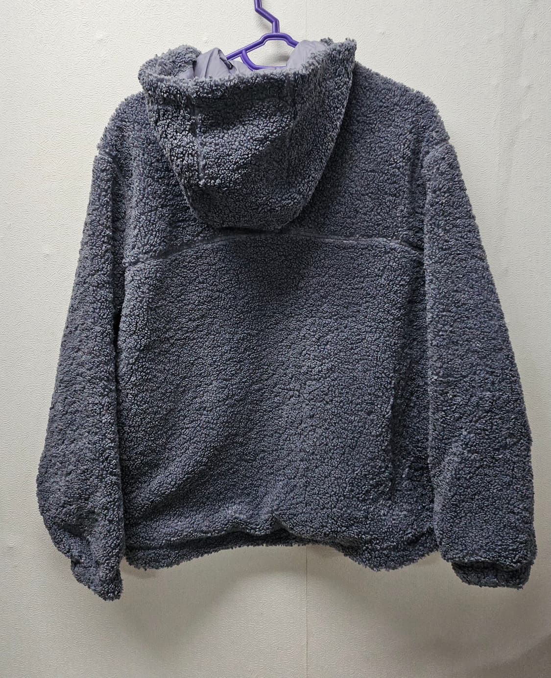 리복 플리스 후드 뽀글이 집업 L그레이 상품이미지2