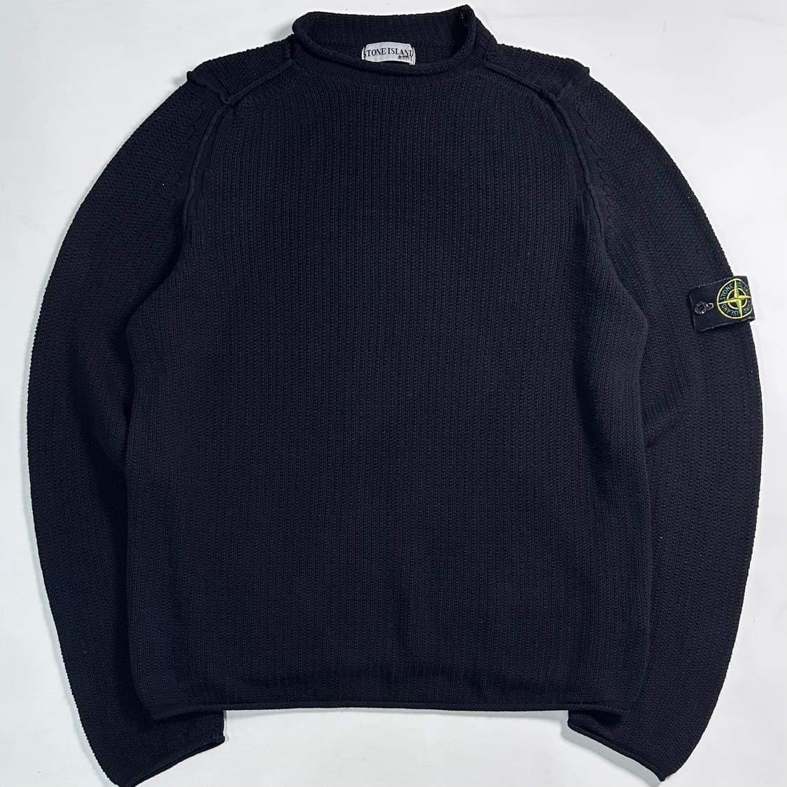90s 스톤아일랜드 롤넥 코튼니트  상품이미지1