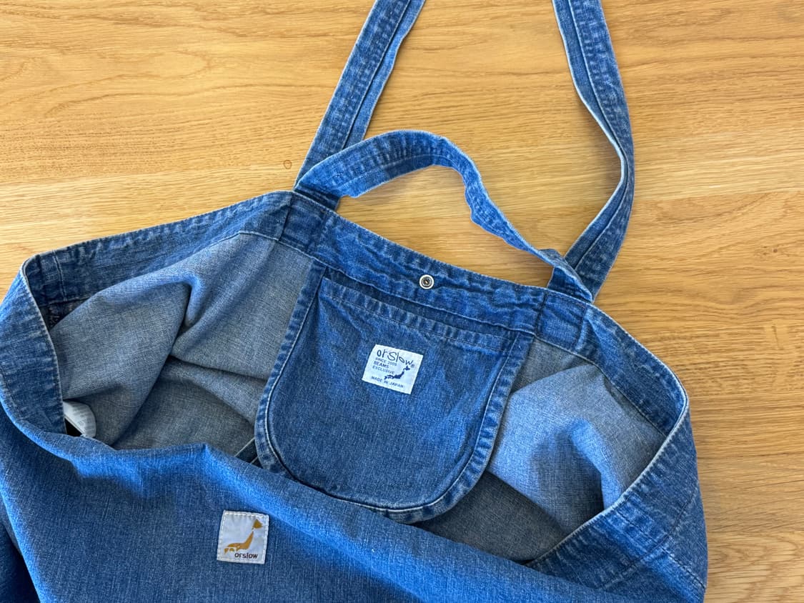 오어슬로우 데님 토트백 상품이미지3