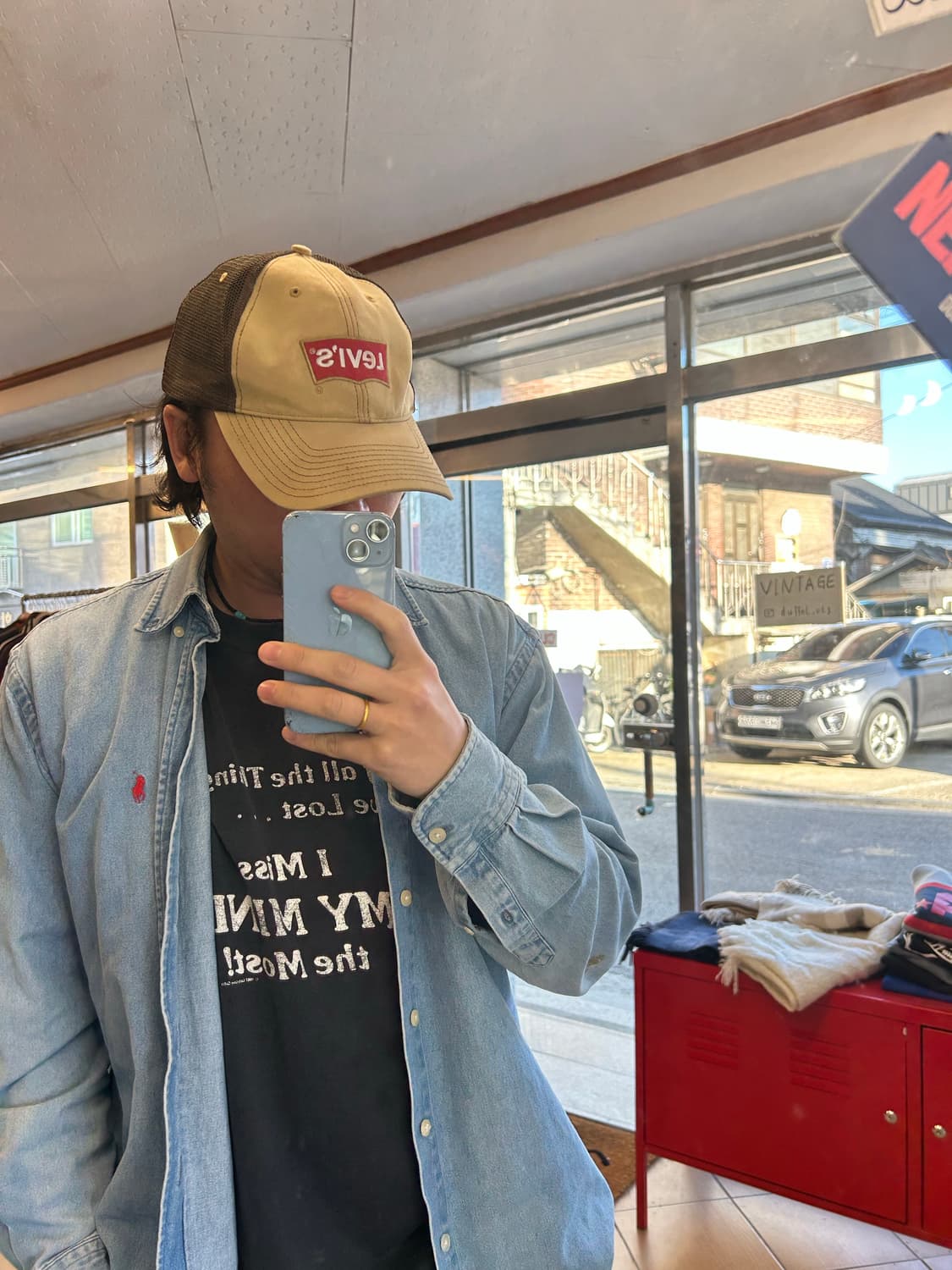 00‘s 리바이스 트러커매쉬캡 상품이미지7