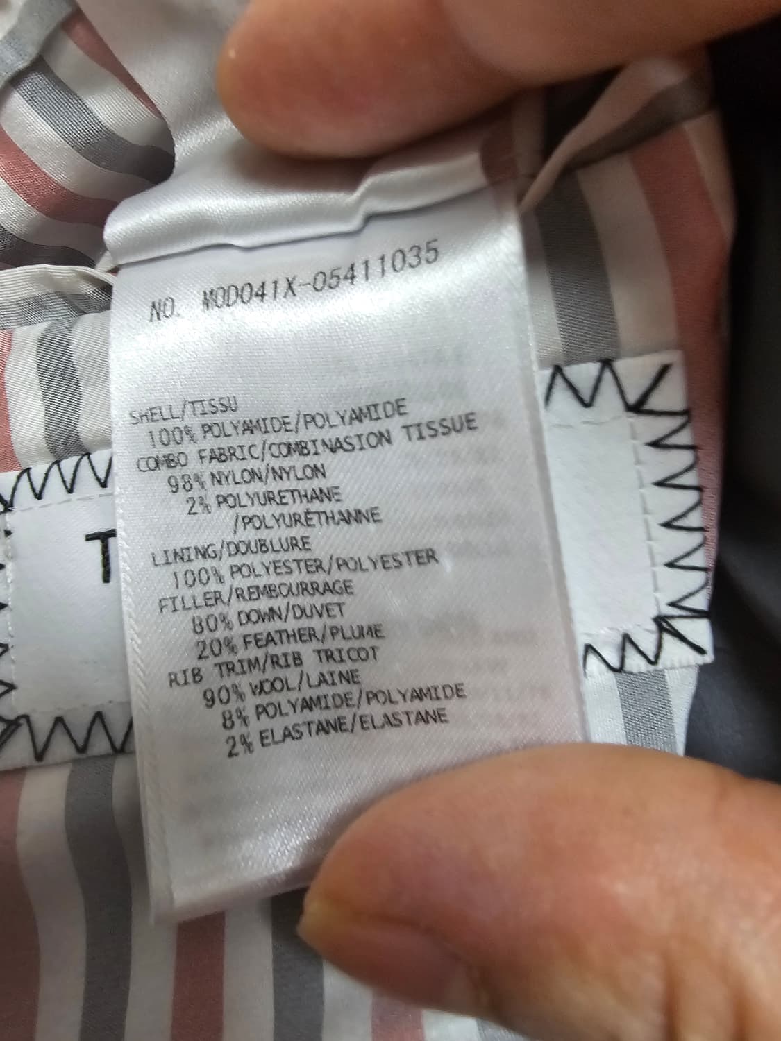 톰브라운 24년식 사선완장 후드 롱패딩(4/105/정품) 상품이미지10