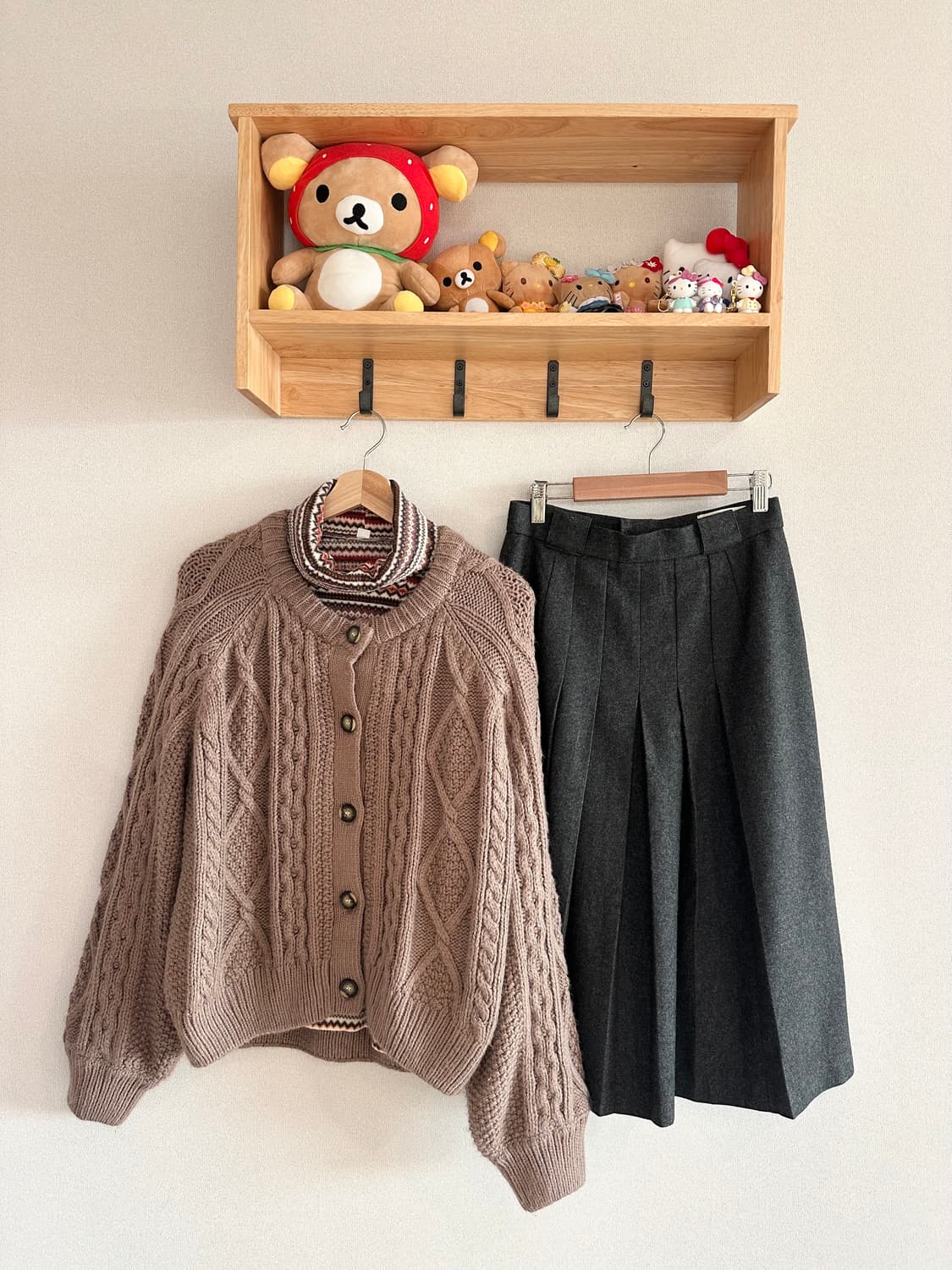 jpn 라떼갸루 모리걸 하구미 너드 스즈코 레이어드 코디세트 상품이미지1