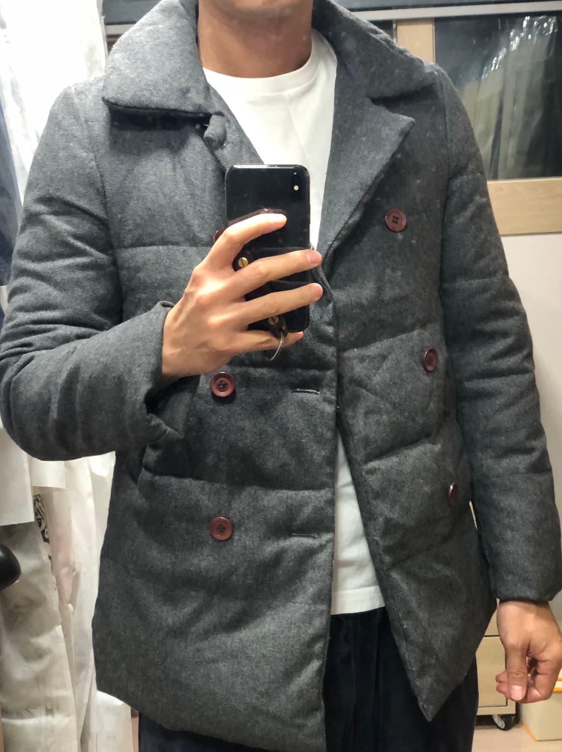 더블 그레이 패딩 (M사이즈) 상품이미지6