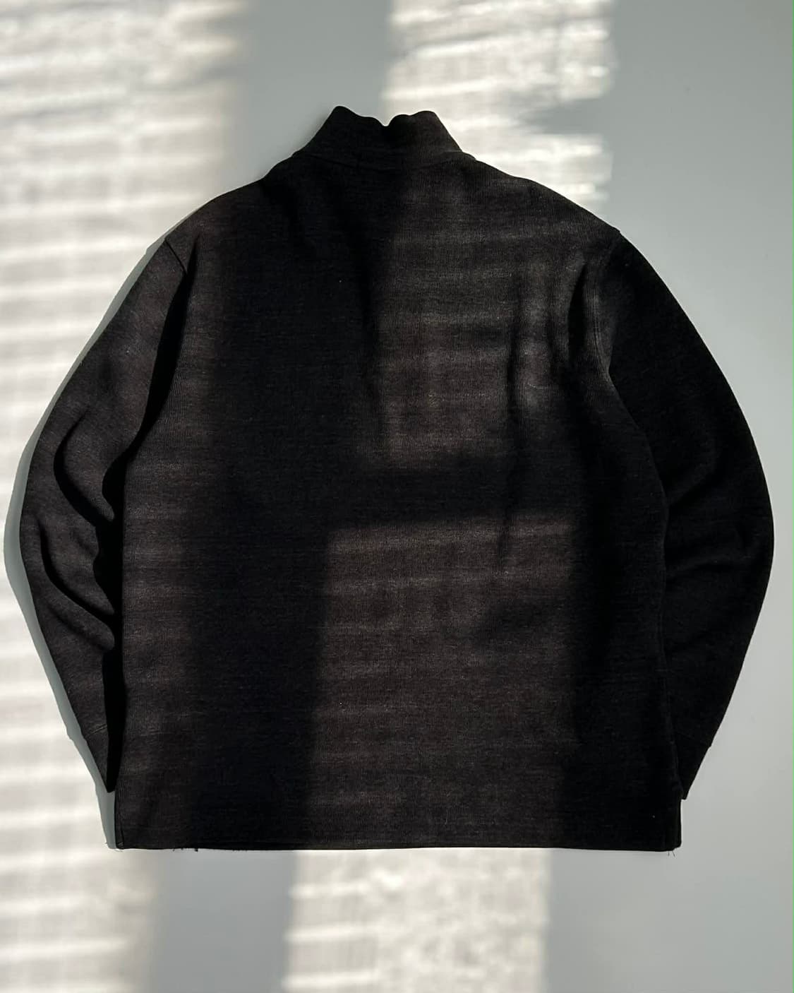 [L] 폴로 랄프로렌 차콜 그레이 코튼 니트 하프집업 상품이미지2