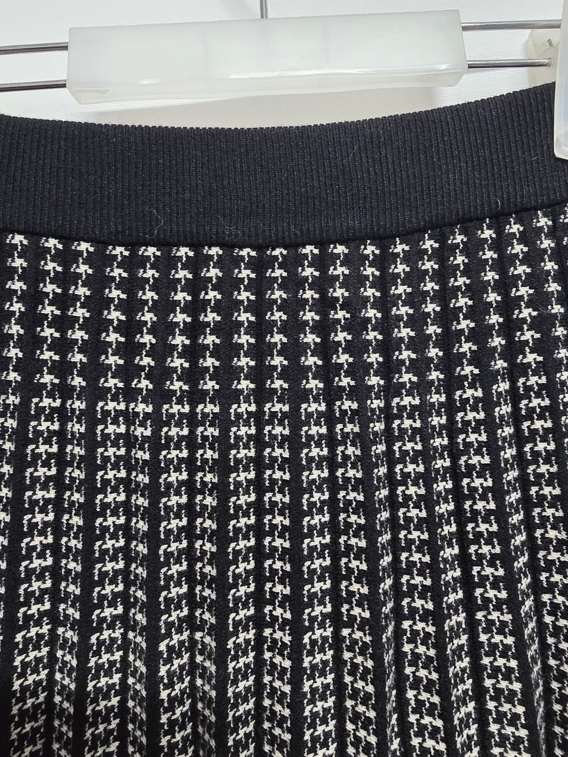 JJ지고트 하운드투스 체크 니트플리츠 스커트 상품이미지5