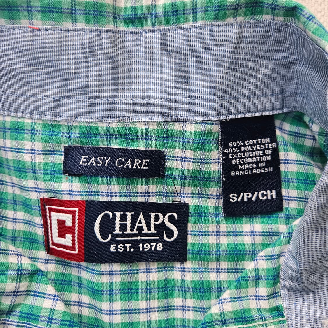 S 쳅스 체크패턴 반팔 셔츠 0407Y 상품이미지3