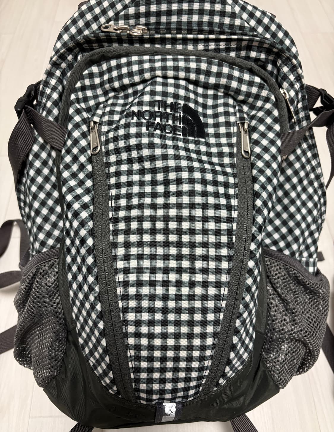 노스페이스 깅엄체크 싱글샷 백팩 상품이미지1