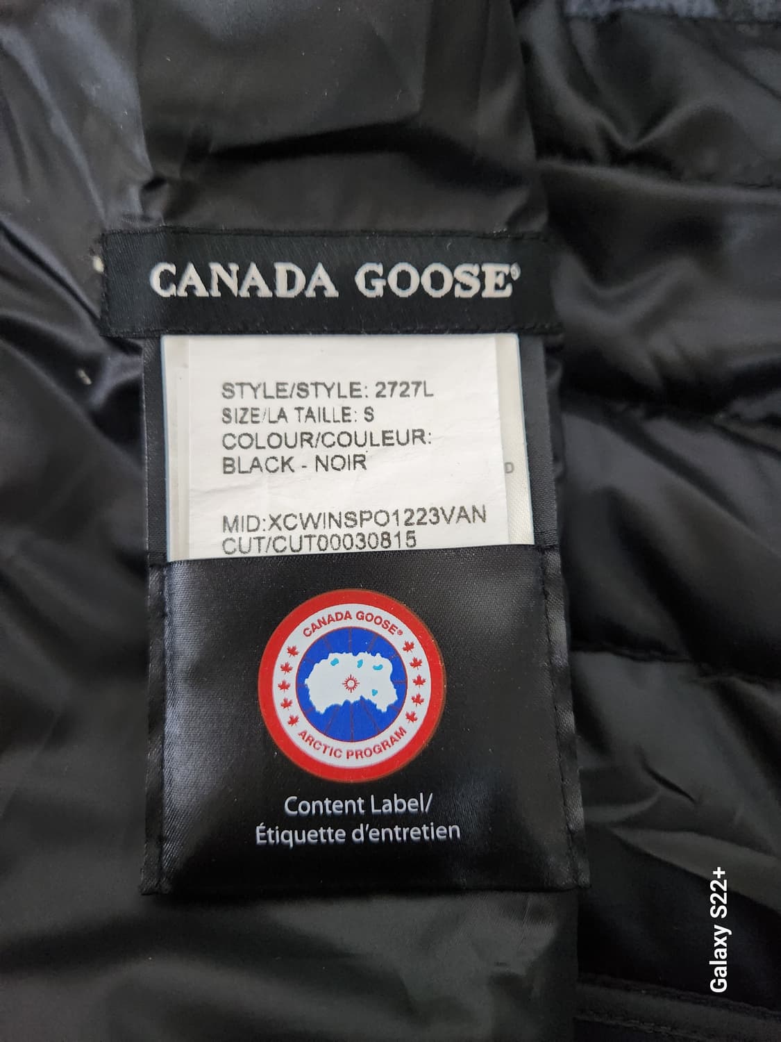 캐나다구스 여성 경량 패딩(S) 상품이미지9