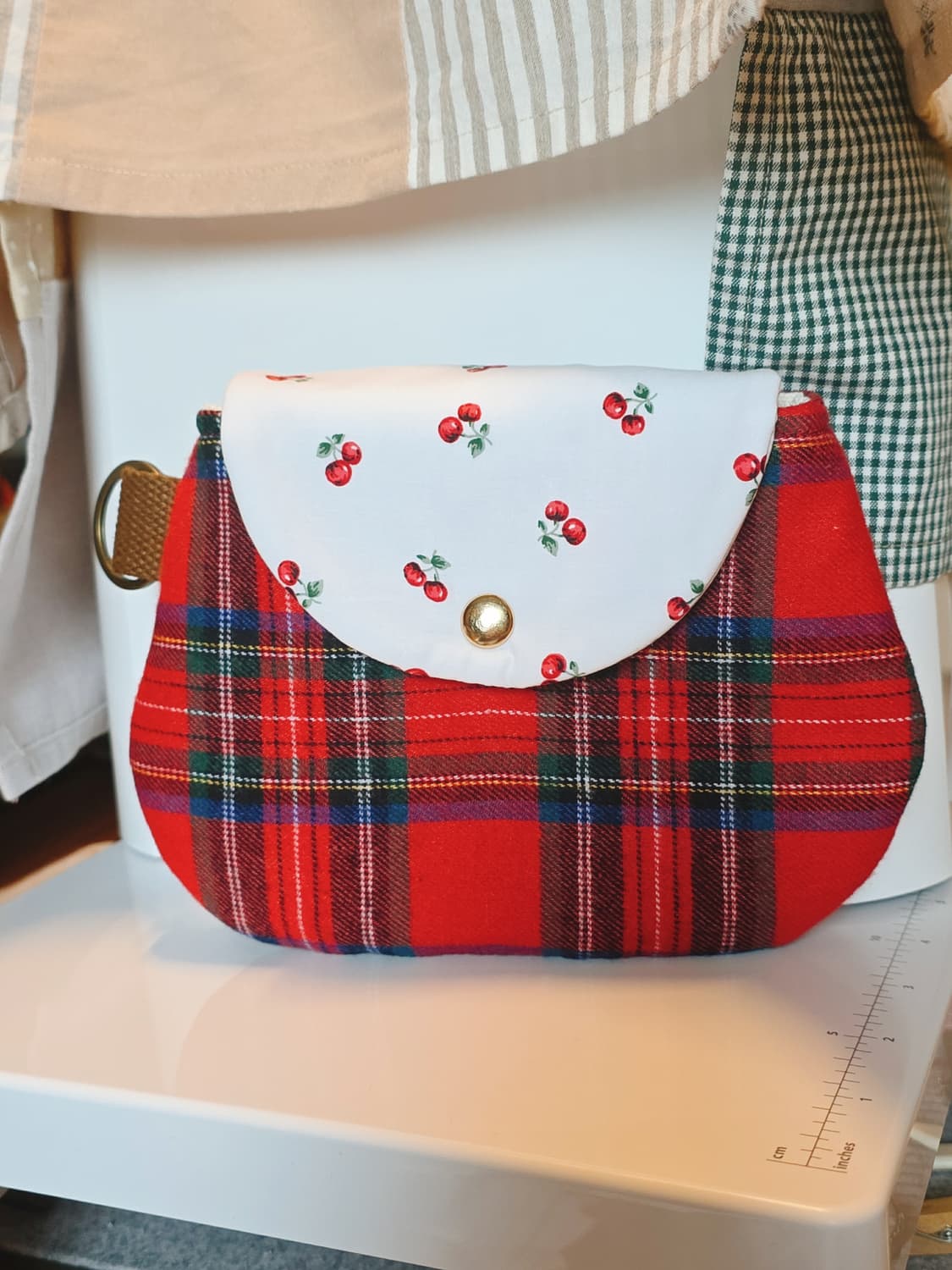 핸드메이드 체리 파우치 상품이미지1