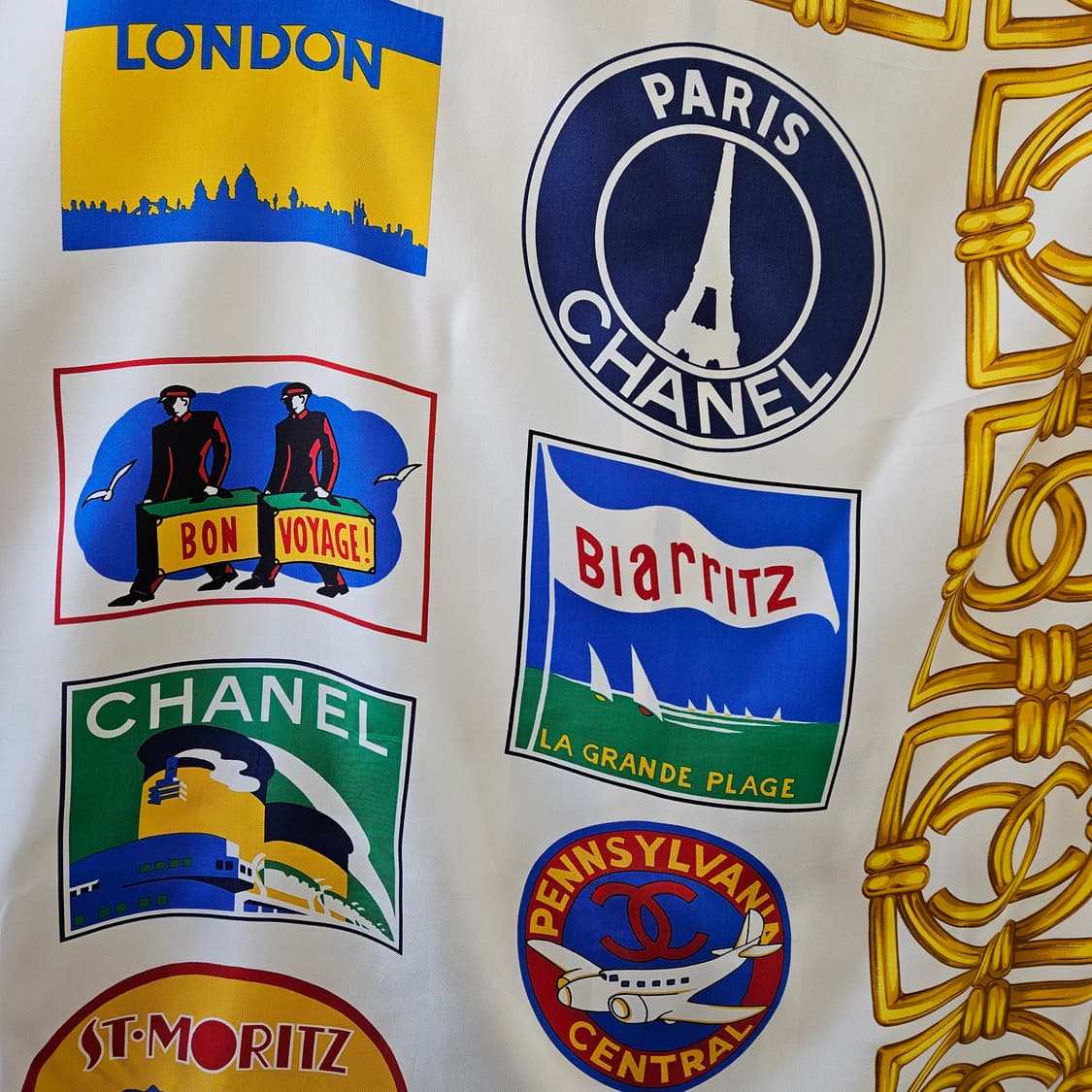 샤넬 빈티지 스카프Bon Voyage(봉 보야지) 상품이미지3