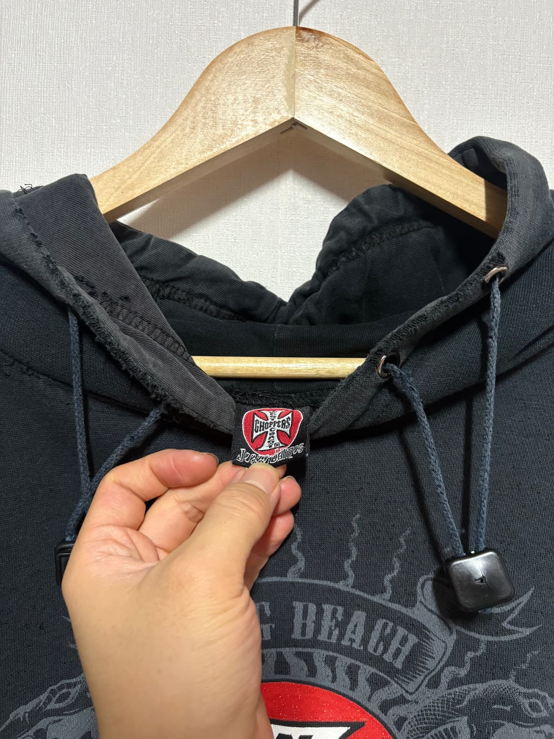 [XL-XXL] 90's West Coast Choppers 후드 블랙 상품이미지8