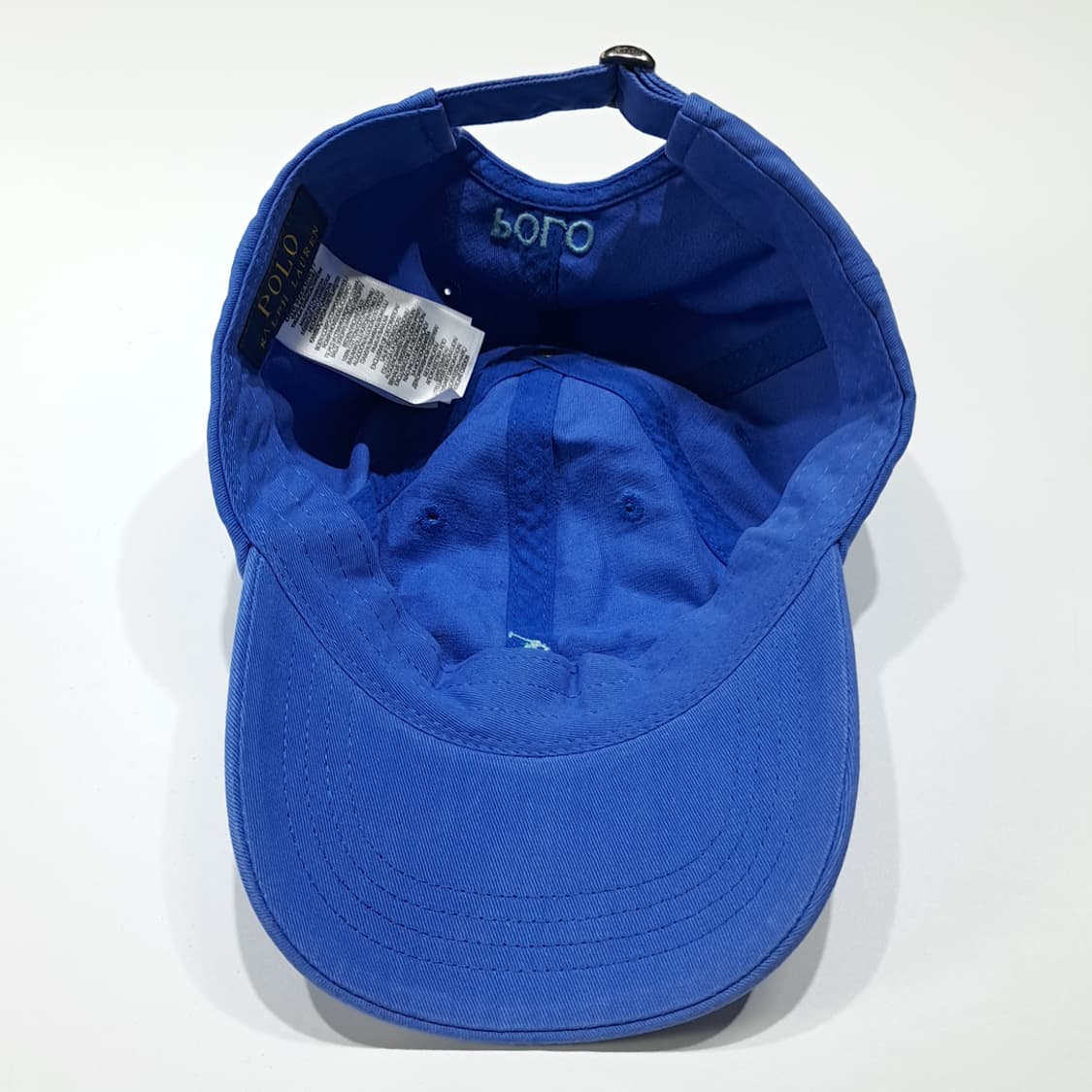 CL620 폴로 코튼 포니자수 로열블루 볼캡 모자 상품이미지7
