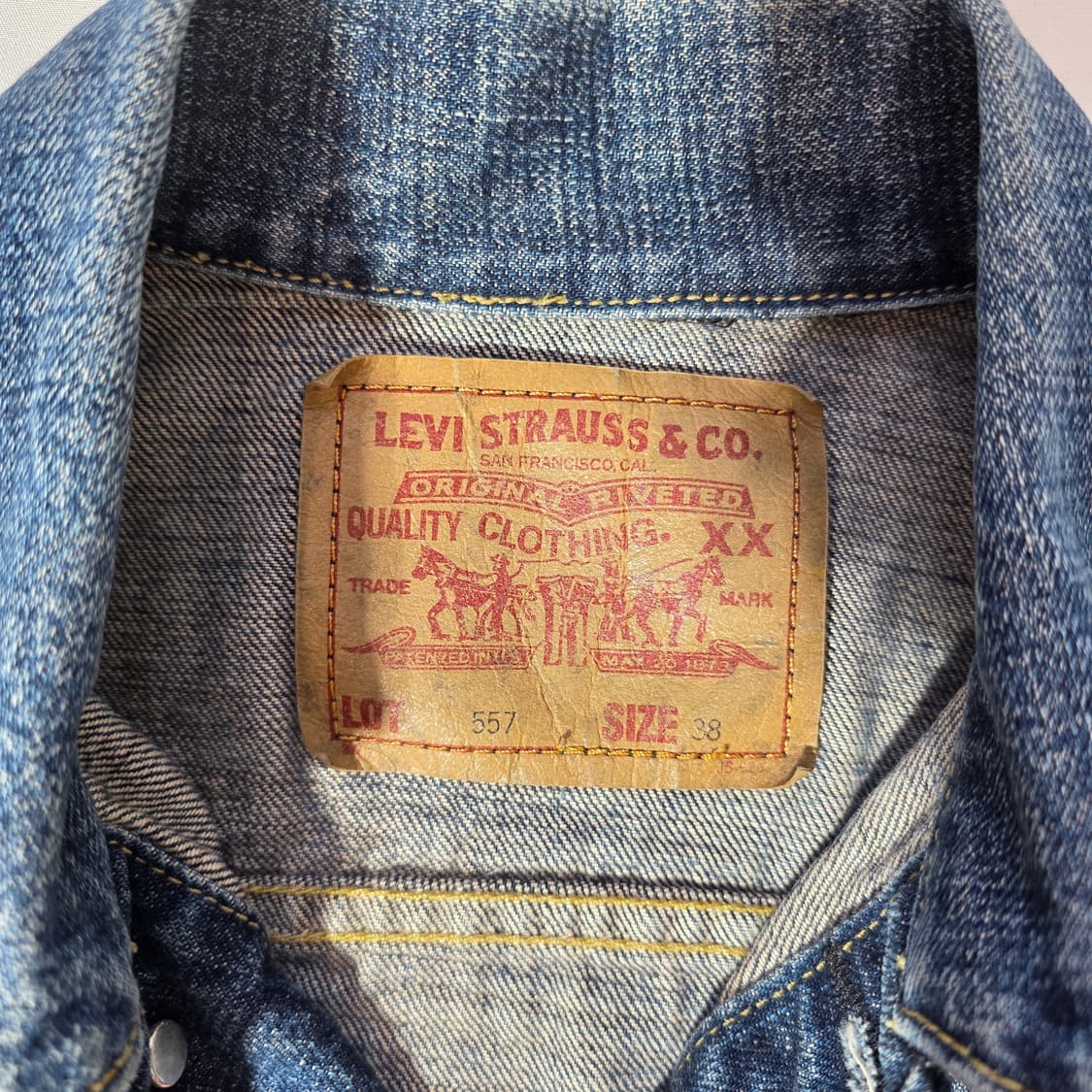 [38]90s 리바이스 557 빅e 트러커 자켓 상품이미지2