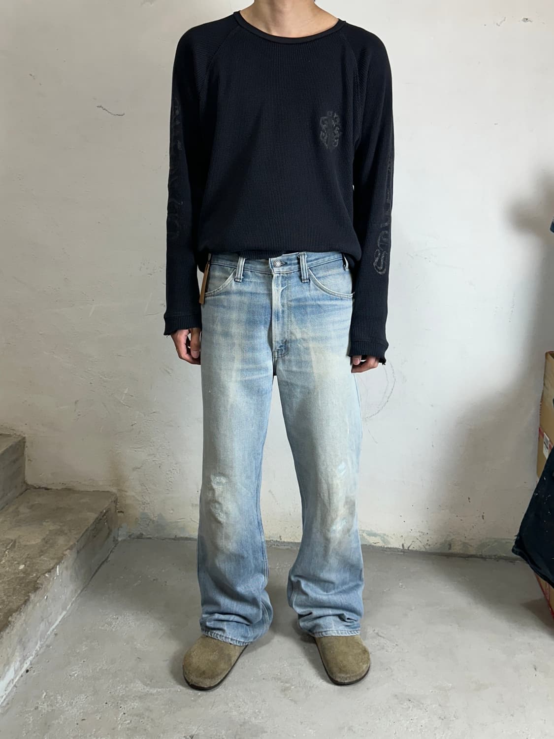 70's USA Made 빈티지 리바이스 646 벨바텀 부츠컷 오렌지탭 상품이미지4