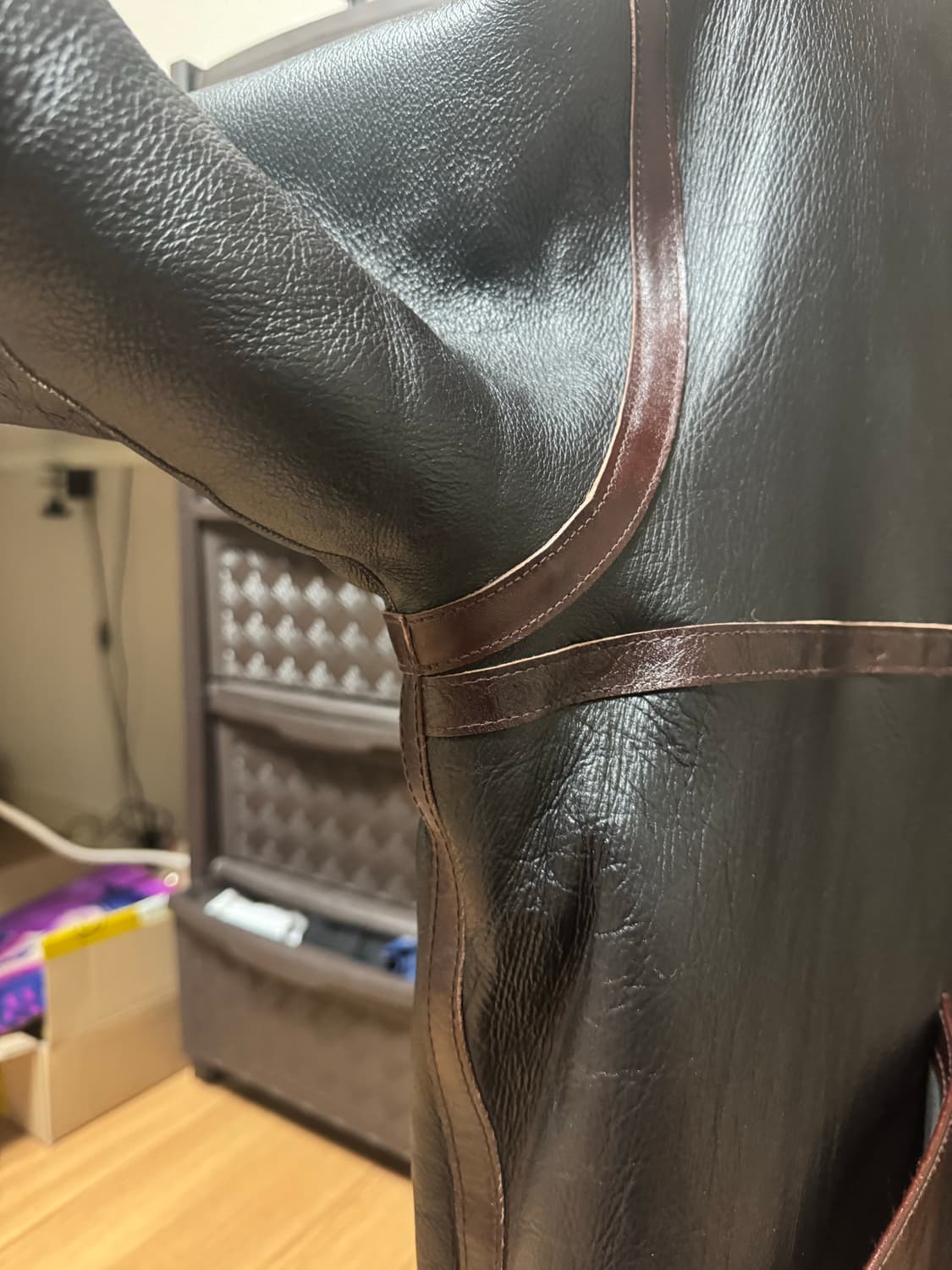 블라인드파일즈 양털 무톤 자켓 무스탕 [2] 상품이미지8