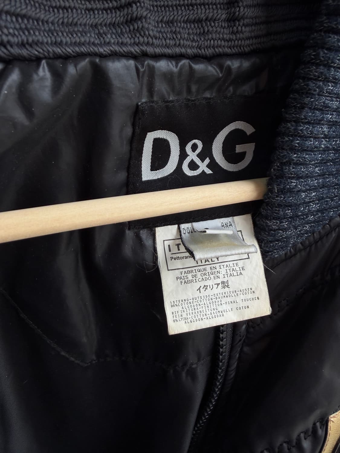 .L/ 돌체앤가바나 08AW DG 골드패치 퀄팅 패딩 상품이미지6