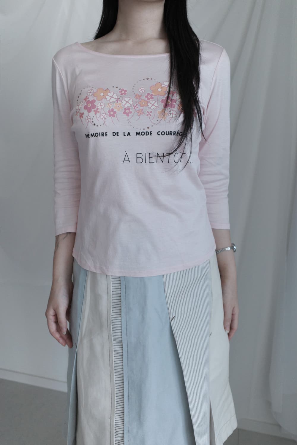 courreges) beads flower sleeve 상품이미지5