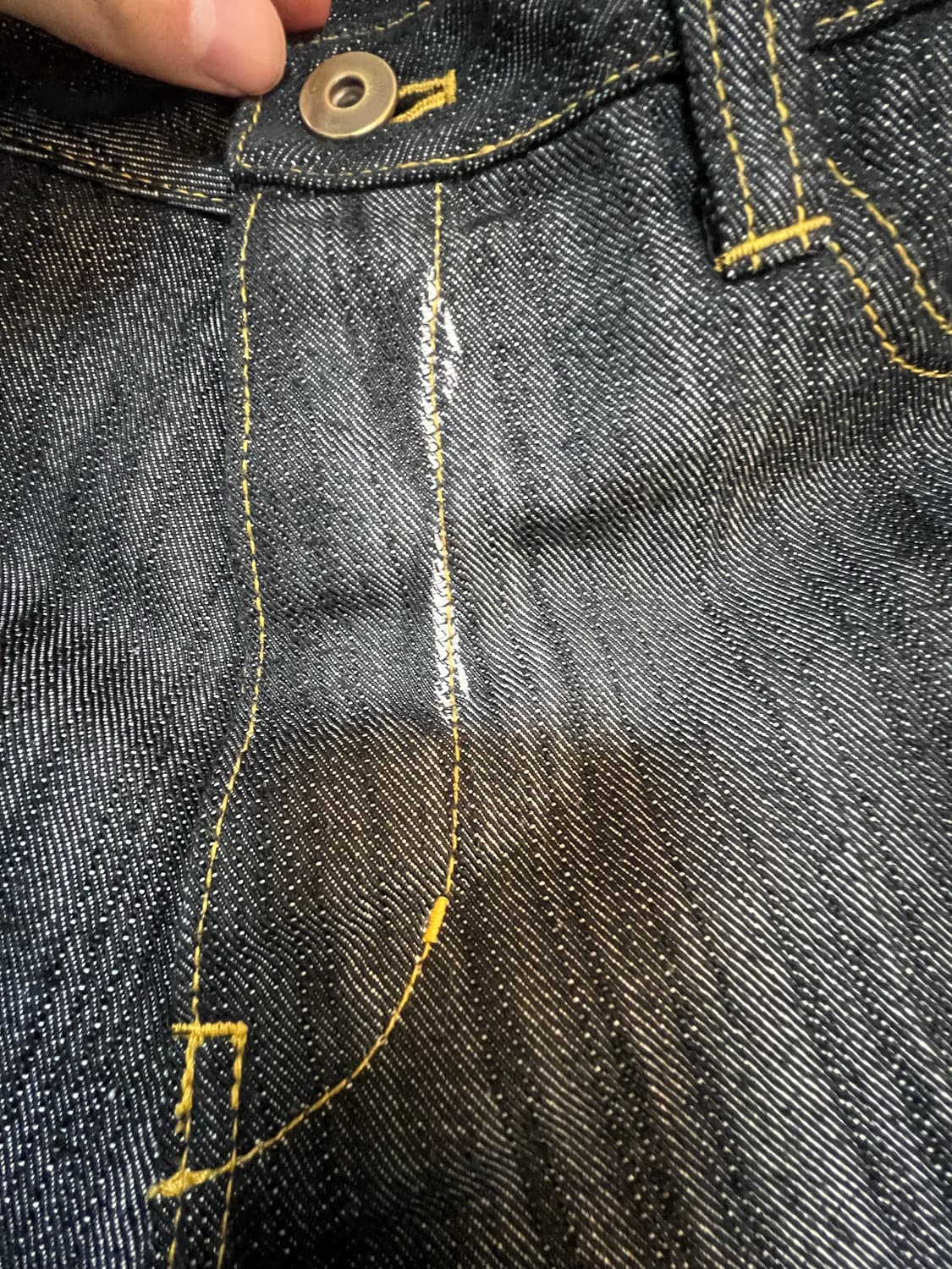 이세이 미야케 플라이 버튼 데님 팬츠 상품이미지2