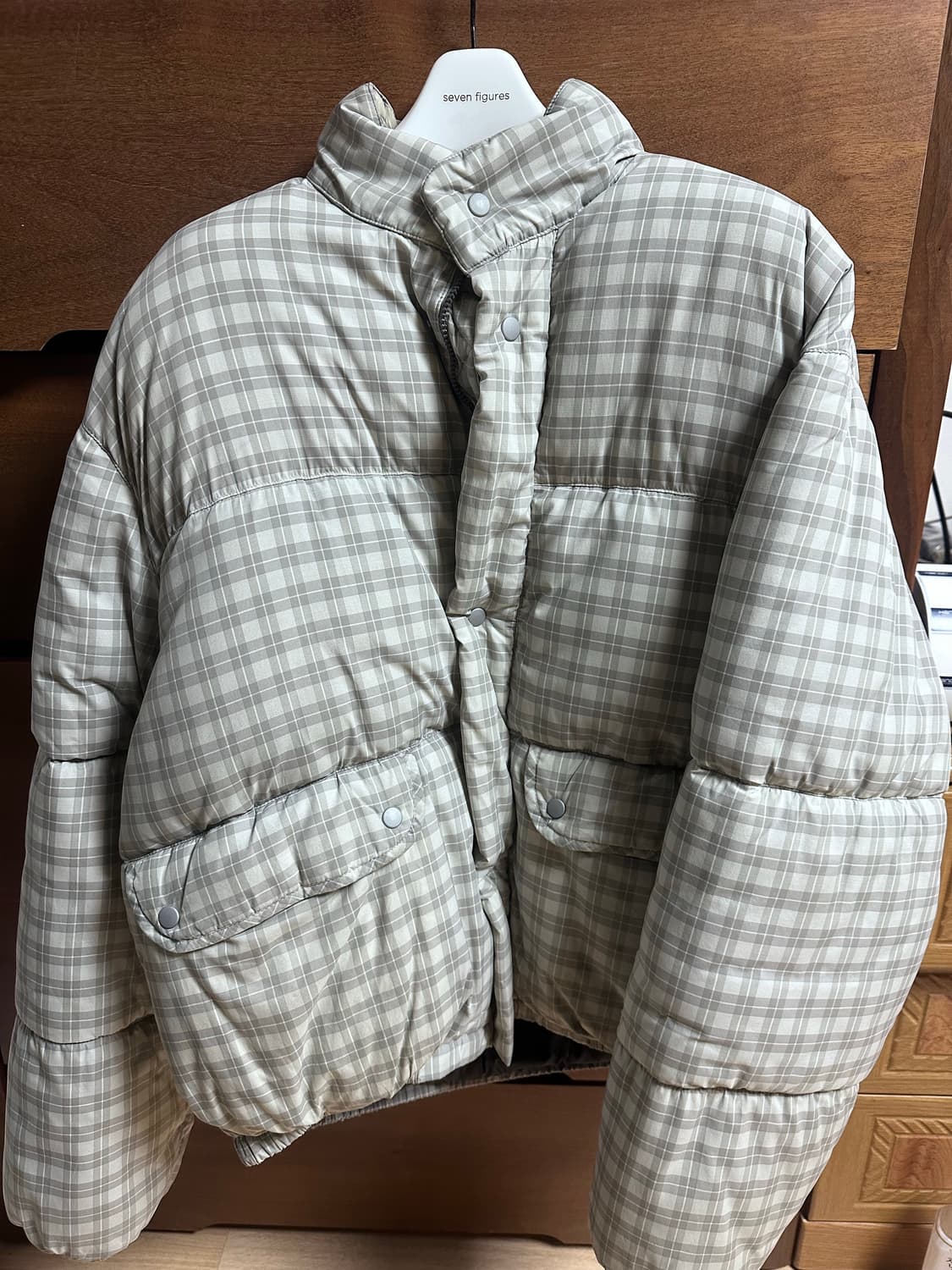 아워레가시 레녹스 체크 패딩 상품이미지1