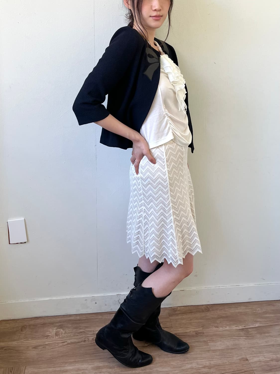 ST. JOHN 리본 트위드 자켓 상품이미지6