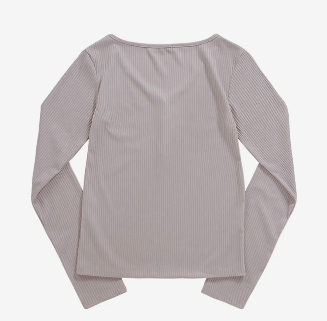 에즈온 wish ribbed button tee (pink,free) 상품이미지3