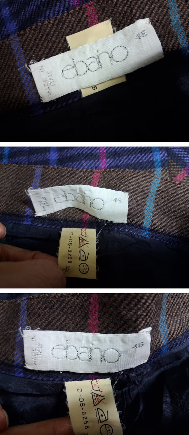 이탈리아ebano 칼라좋은 체크 순모모직체크롱스커트  28 29
 상품이미지8