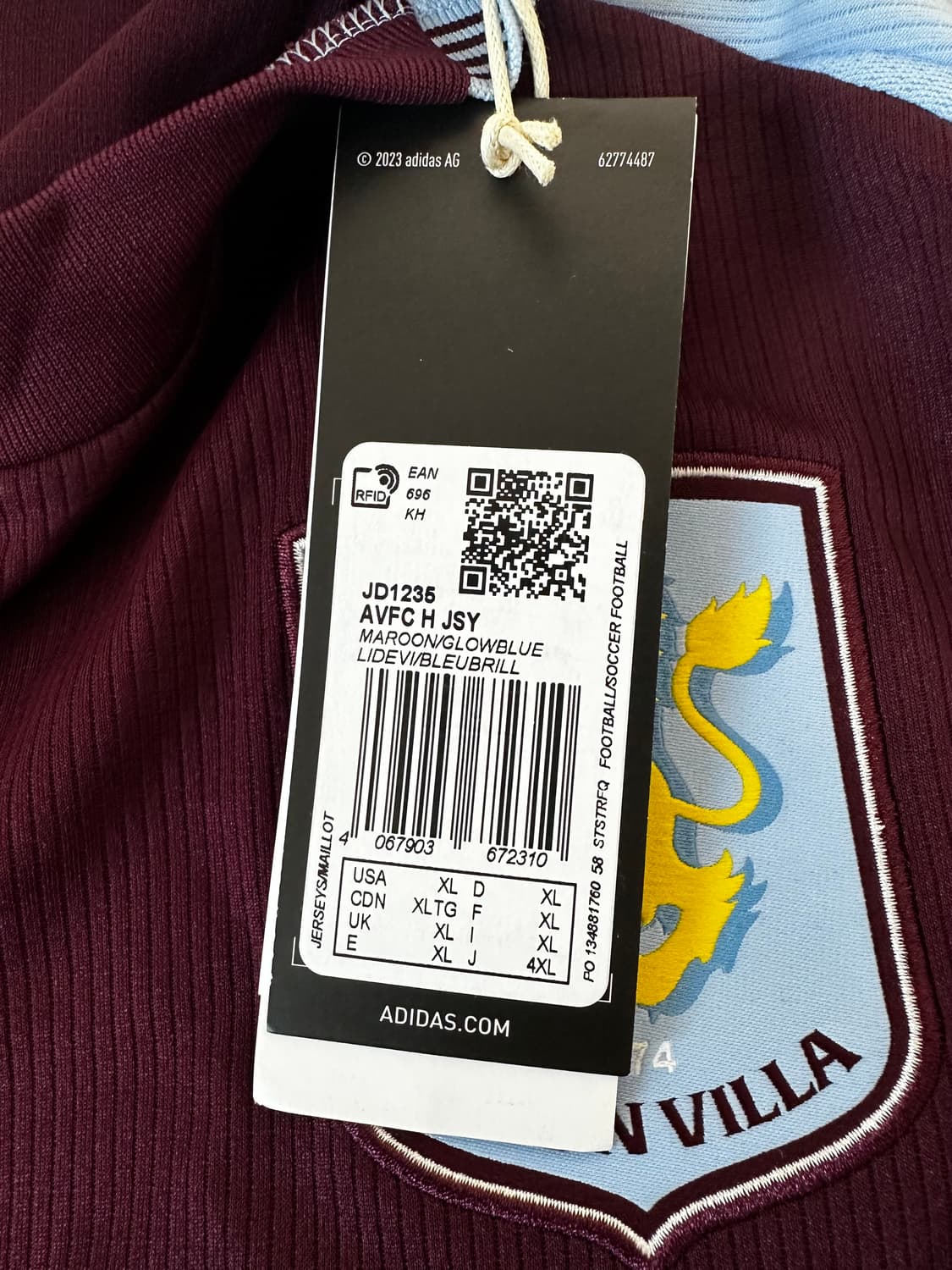 [정품] 24/25 아스톤 빌라 홈 축구 유니폼 처분합니다!! 상품이미지4