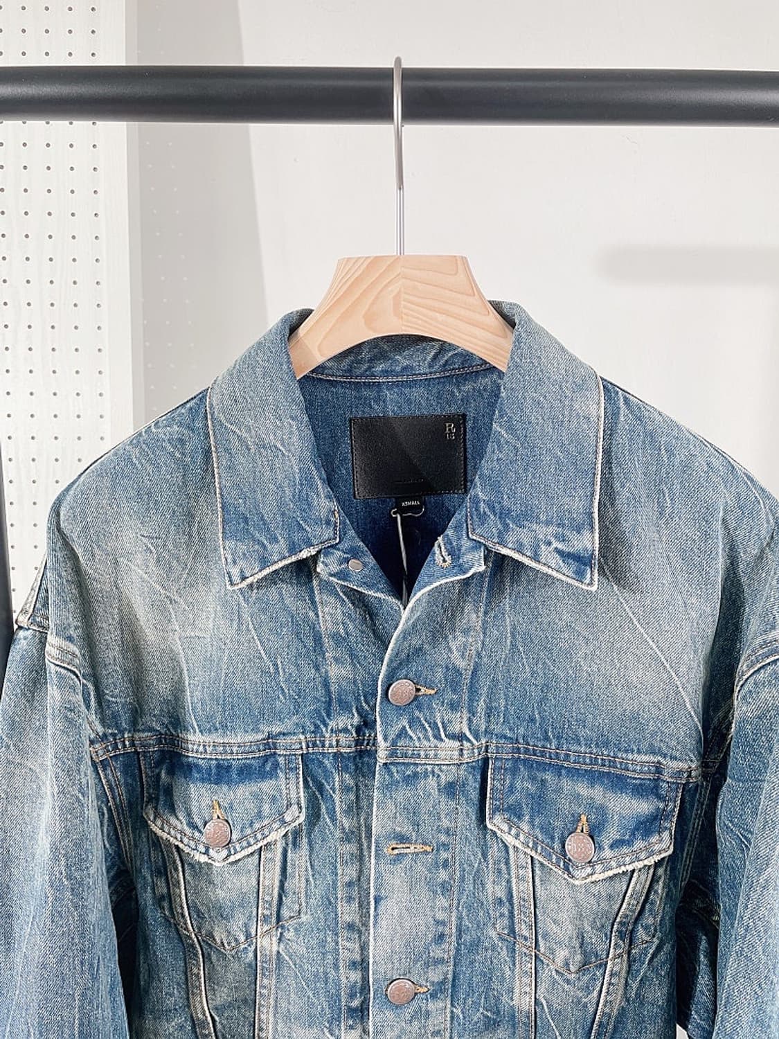 (정품/새상품) R13 알써틴 공용 친치드 웨이스트 데님 자켓 상품이미지2